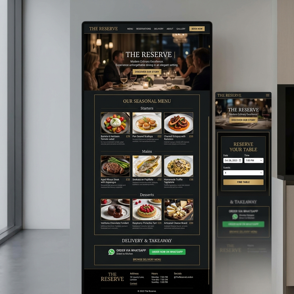 Restaurant Website Preview